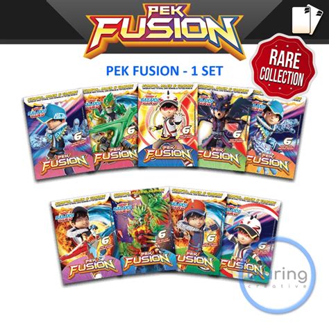 BoBoiBoy Galaxy Card Set : Pek Fusion (54 Cards).
